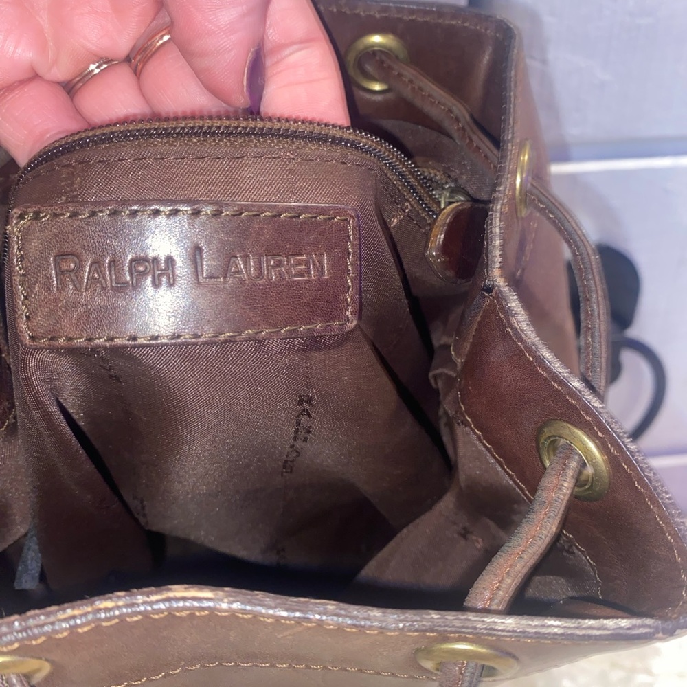 Vintage Ralph Lauren Drawstring sling bag - Picture 4 of 9